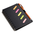 Ultra Notes Black Cardboard Paper Journal Notebook w/ Pen